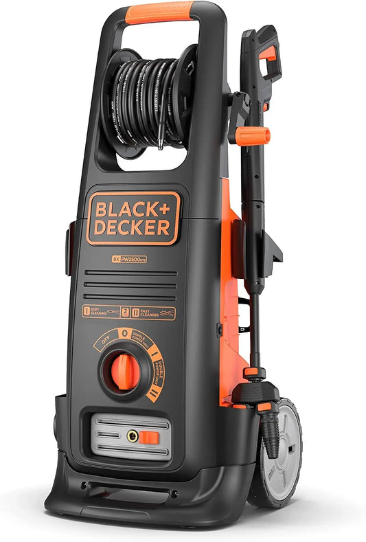 Black+Decker Nettoyeur Haute Pression BXPW2500DTS avec Dualtech système 2500 W – 810 L/H, gris/noir