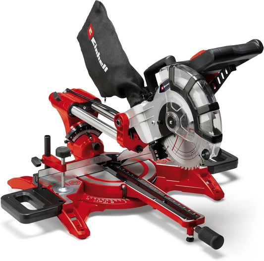 Einhell Scie à onglet radiale TC-SM 2131/2 Dual – gris/rouge/noir