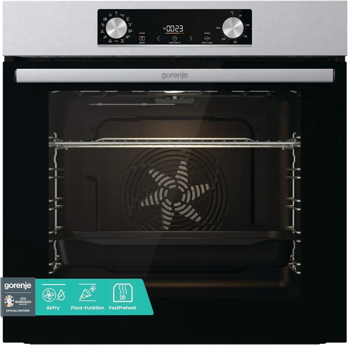 Gorenje OptiBake BOS 6737 E02X Four encastrable / 77 L/AquaClean/Air – 77 litres, argenté