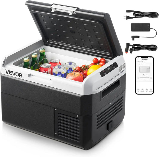 VEVOR Glacière Électrique Voiture et Maison – 25 L, gris/noir