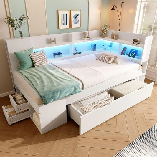 EURHCIO Lit 1 Place 90x200cm – blanc