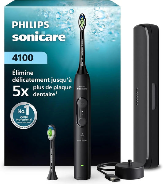 Philips Sonicare série 4100 appareil d'hygiène dentaire – HX4044/52, noir