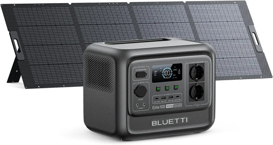 BLUETTI Elite 100 V2+350W 1024Wh & 1800W Générateur Électrique portable – 350 W / 1800 W, gris