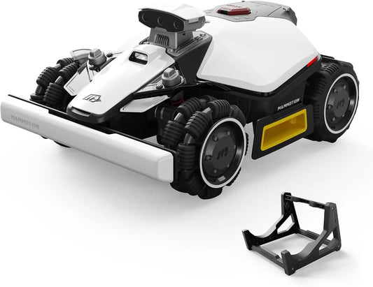 MAMMOTION LUBA Mini 2 AWD 1000 Robot Tondeuse avec Support de Nettoyage – 88 W, gris/noir