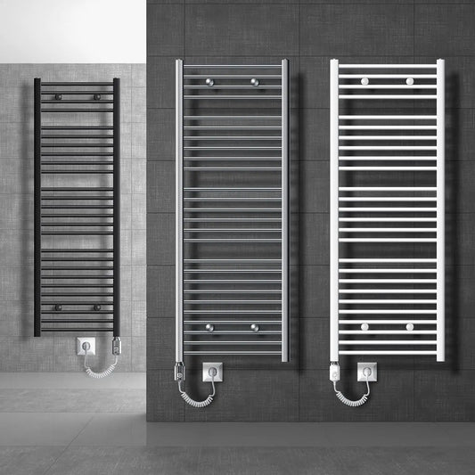 ECD Germany Radiateur Électrique avec Élément Chauffant 900W - 500 x 1200 mm - Anthracite - Connexion – 50 Hz, gris anthracite