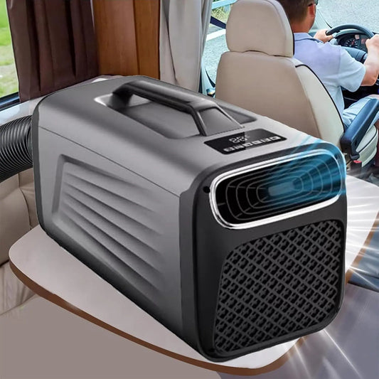 Climatiseur portable 2 en 1 pour Camping-Car – 400 W, gris