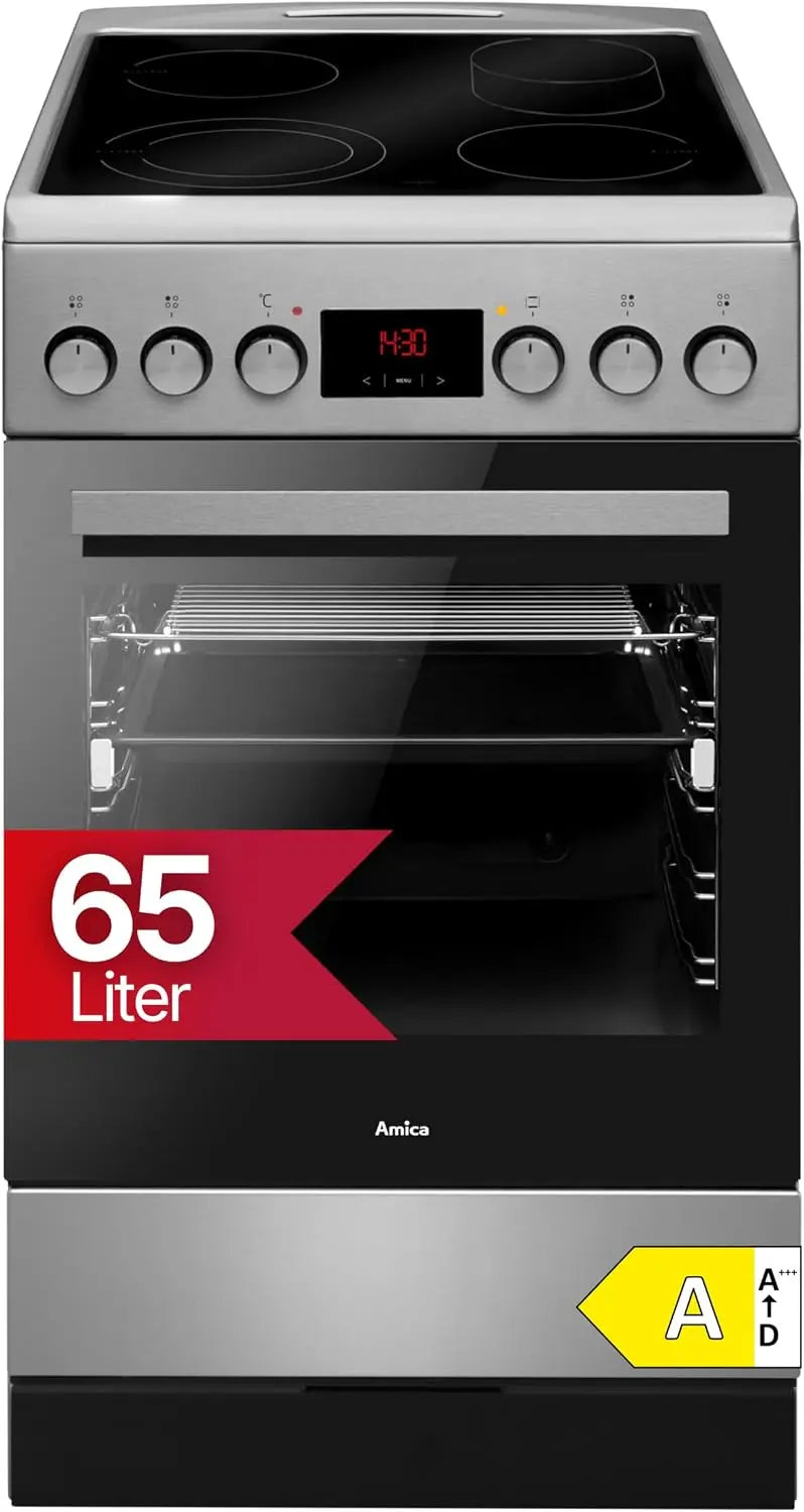 Amica SHC 903 001 E Four et Cuisinière Noir Acier Inoxydable Céramique A Fours Et Cuisinières Cuisinière