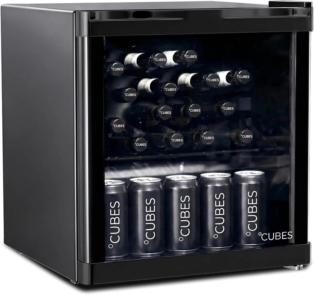 °CUBES Mini réfrigérateur 48 l noir – 0,167 kWh, 28 bouteilles