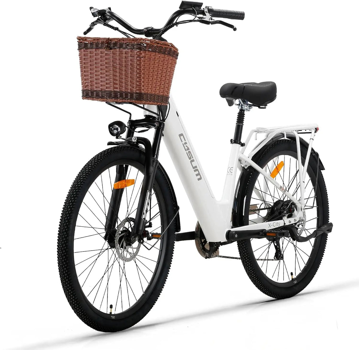 Cysum X-City Vélo électrique Femme – 250 W, 10,4 AH, 45 Nm, gris/noir