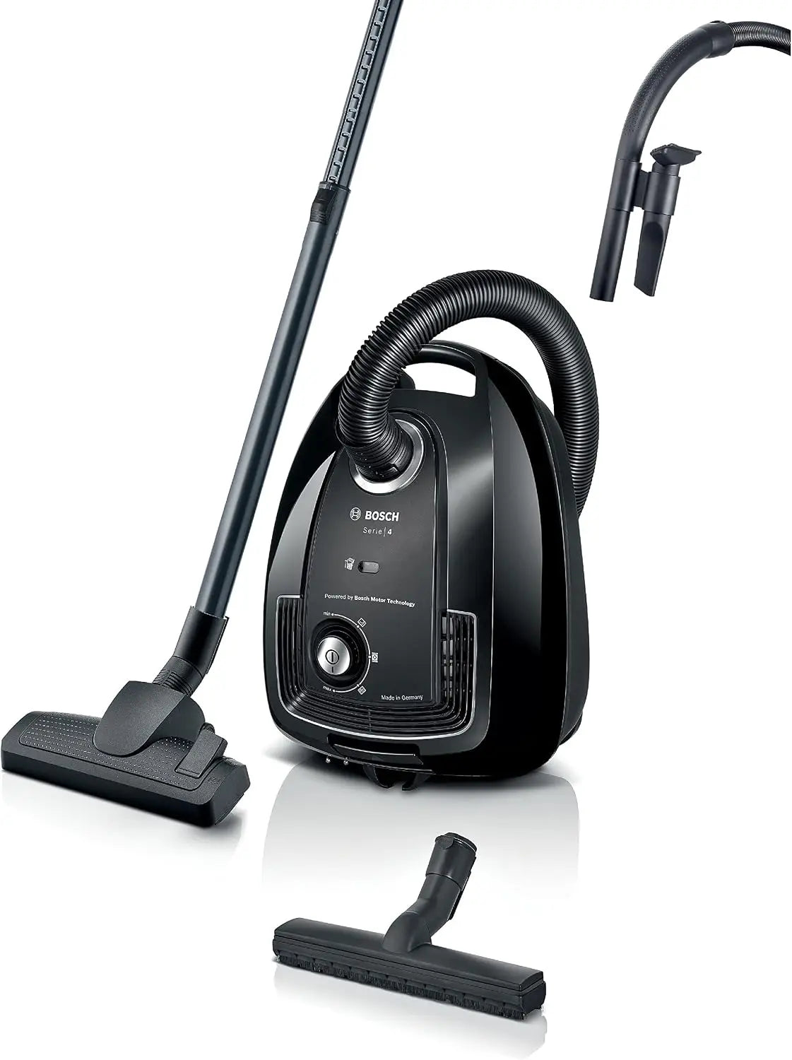 Bosch BGL38BA2H Série 4 - Aspirateur traîneau avec sac – 4 L, gris/noir
