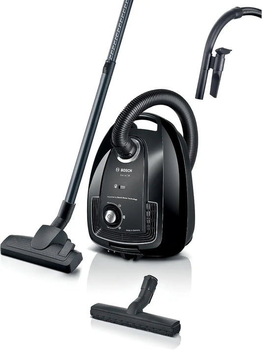 Bosch BGL38BA2H Série 4 - Aspirateur traîneau avec sac – 4 L, gris/noir