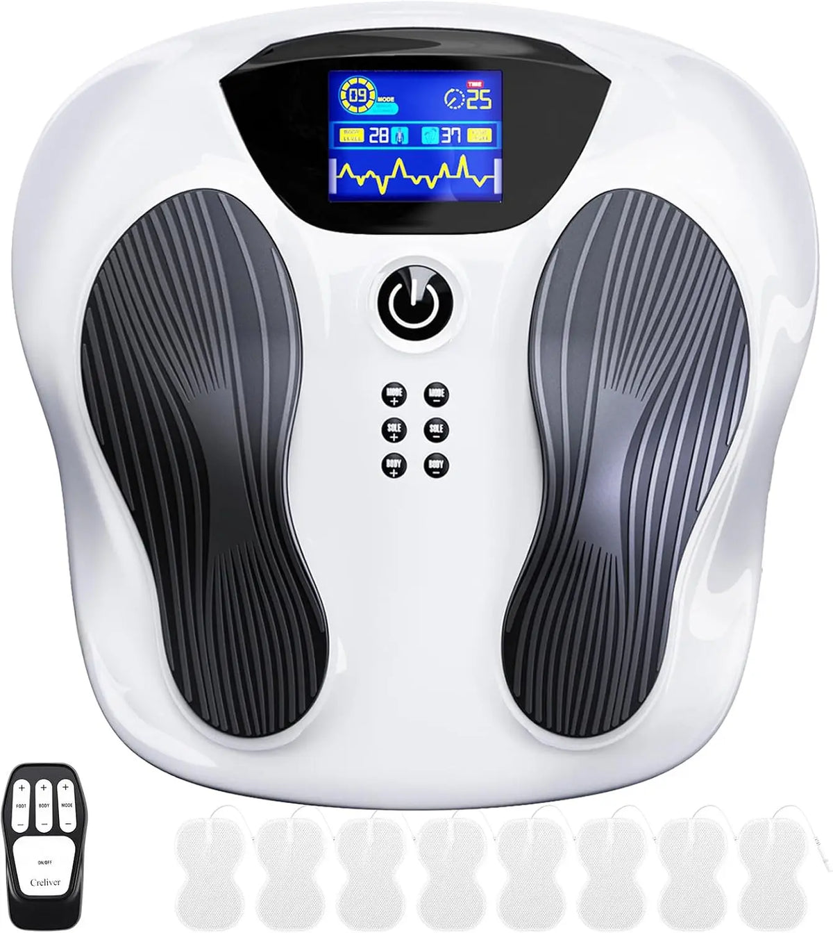 EMS + TENS Stimulateur Circulatoire Plus appareil d'électrostimulation – gris/noir
