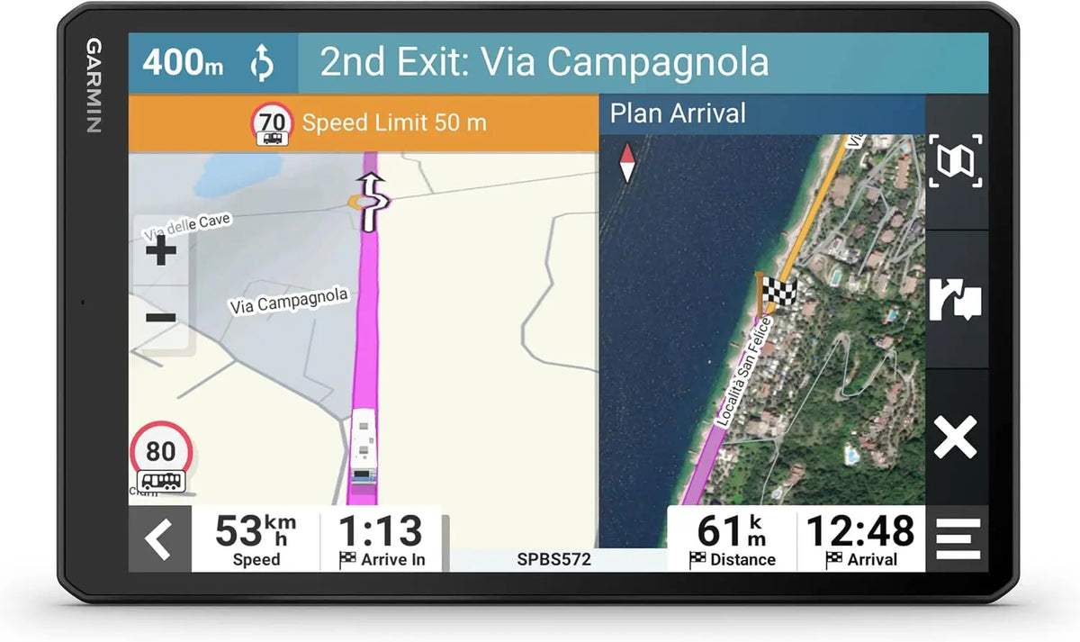 Garmin Camper 1095 GPS Camping-Cars & Caravanes – gris/bleu/noir