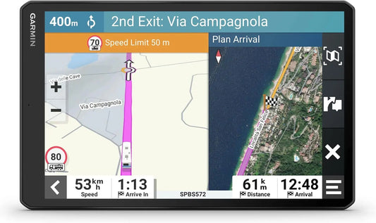 Garmin Camper 1095 GPS Camping-Cars & Caravanes – gris/bleu/noir