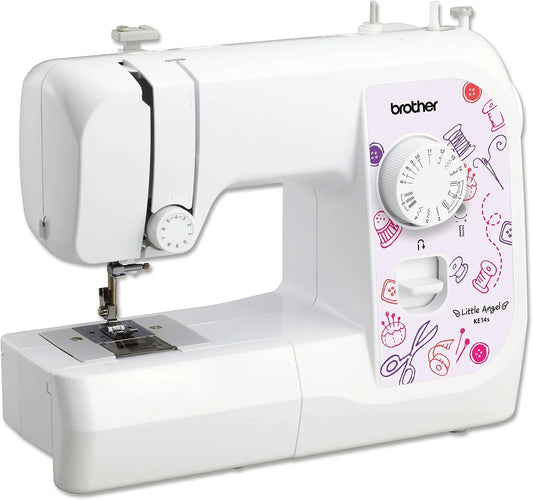 Brother KE14s Machine à Coudre – 40 x 15 x 31 cm, argenté/blanc/rose