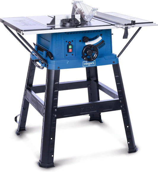 Scheppach Scie circulaire de table HS254 – 2200 W, gris/bleu/noir
