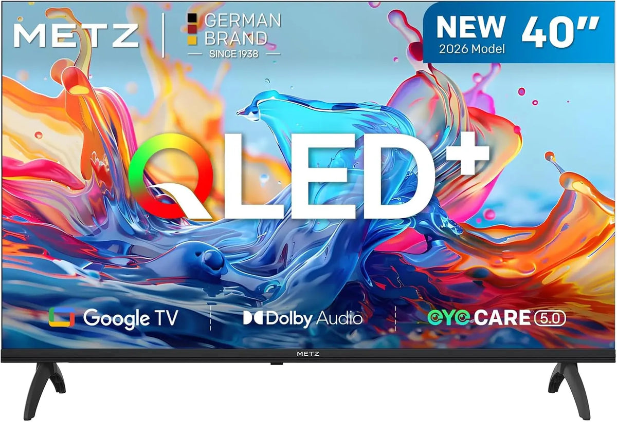 Metz 40 Pouces 100 cm téléviseur connecté FHD Google Television LED – DVB-T/T2/C/S/S2, noir