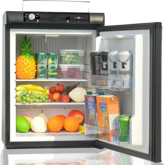 Smad Frigo Trimixte 12V 220V Gaz Camping Car réfrigérateur – 60 L, noir