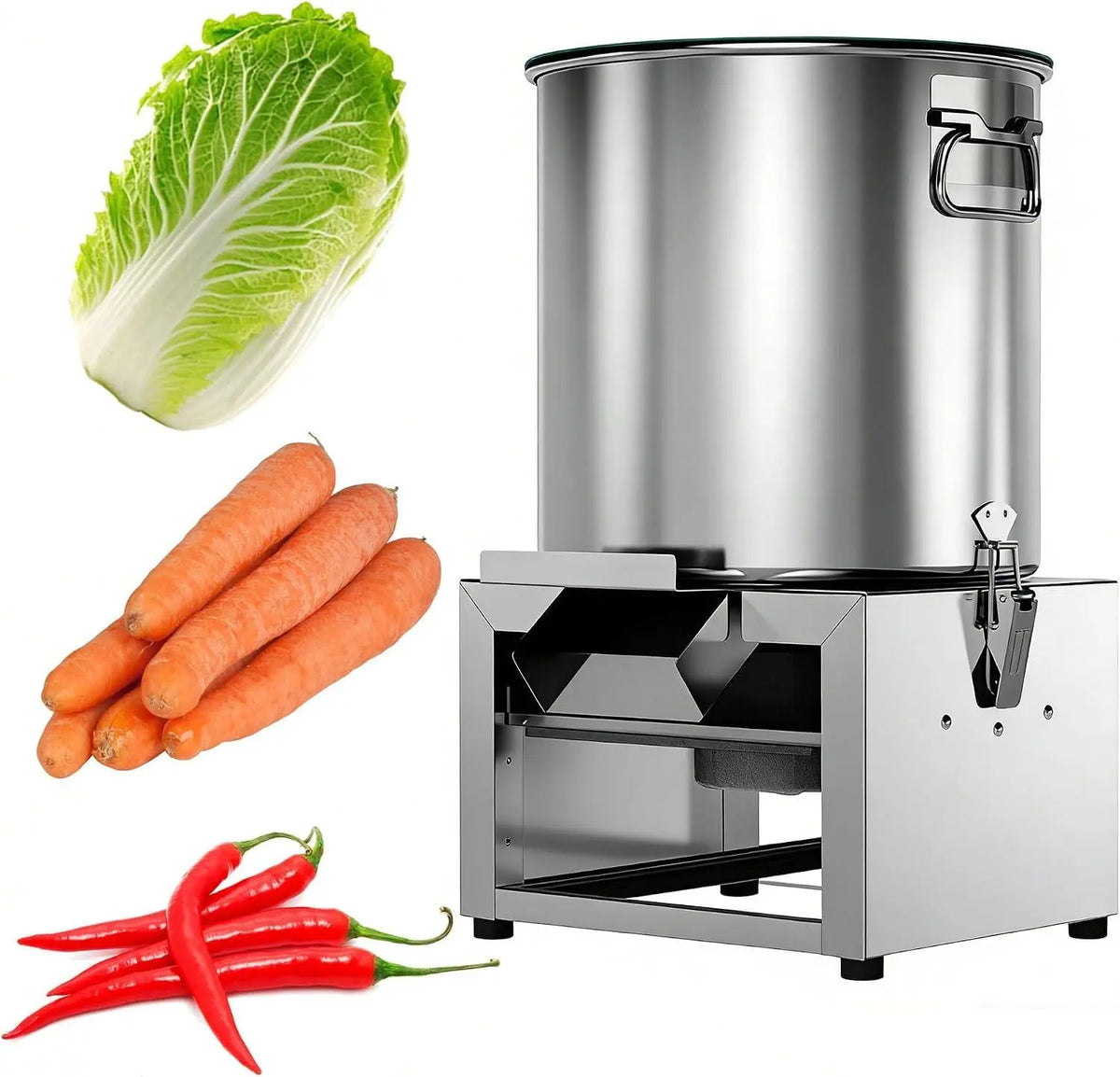 Hachoir À Légumes Électrique Commercial 1500 W – argenté
