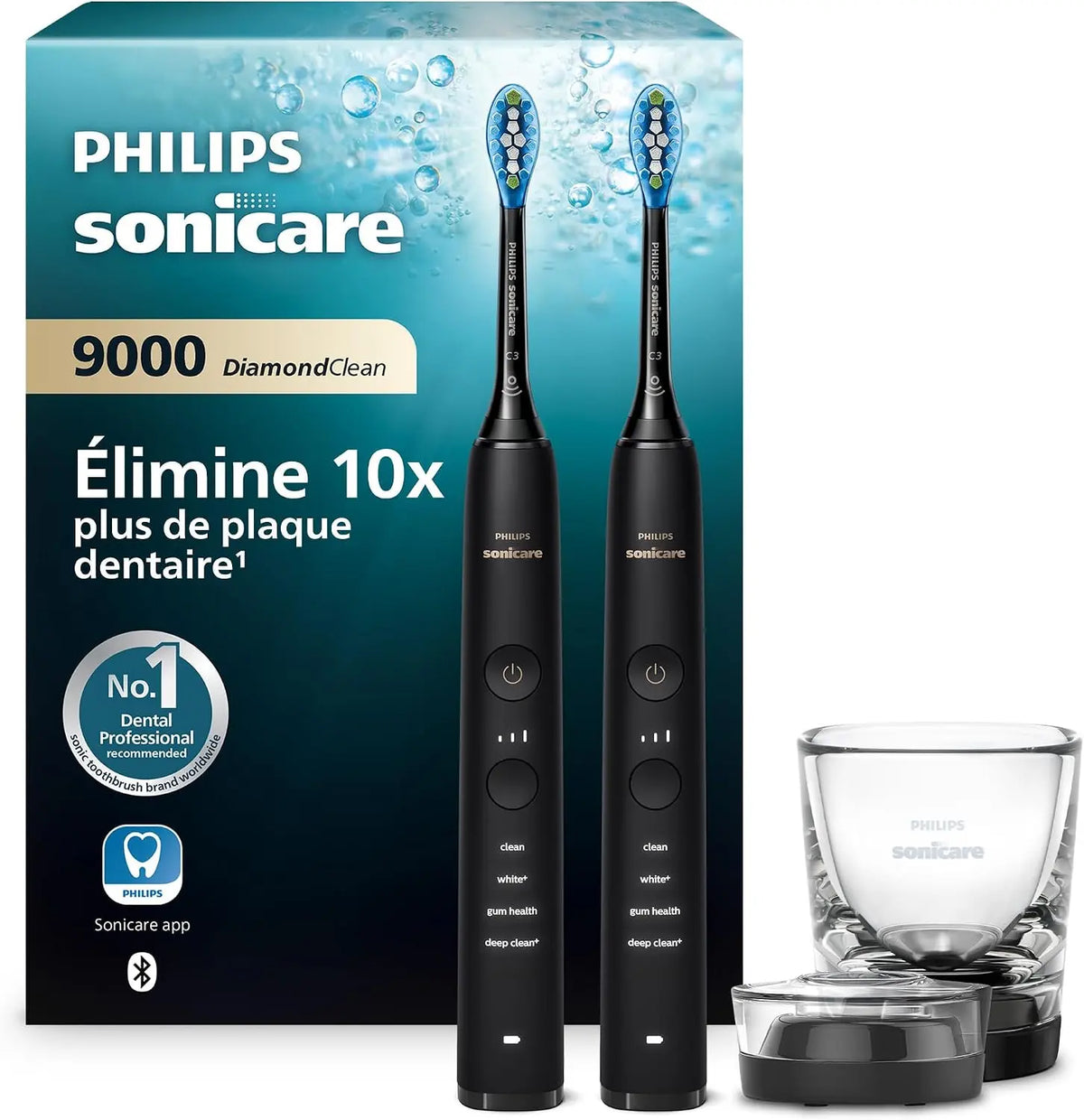 Philips Sonicare DiamondClean 9000 appareil d'hygiène dentaire – HX9914/54, noir