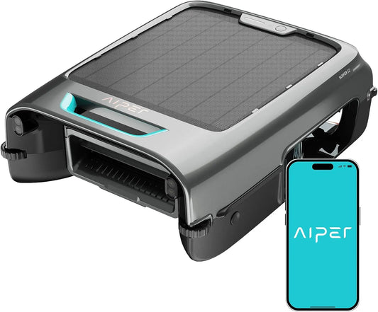 AIPER EcoSurfer S2 Robot Skimmer de Piscine Solaire – sans fil, gris
