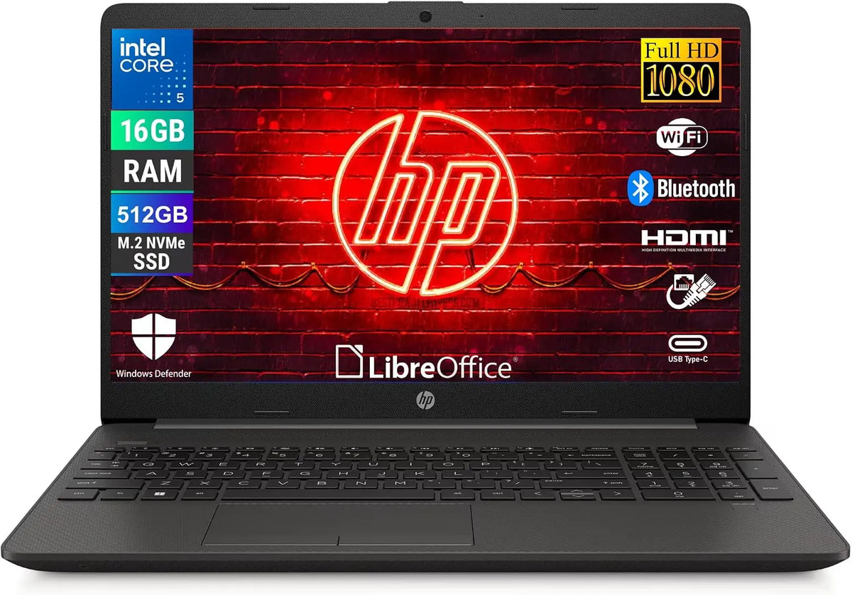 HP Ordinateur portable 250R G9 – 1,4 GHz, 16 Go / 512 Go, noir