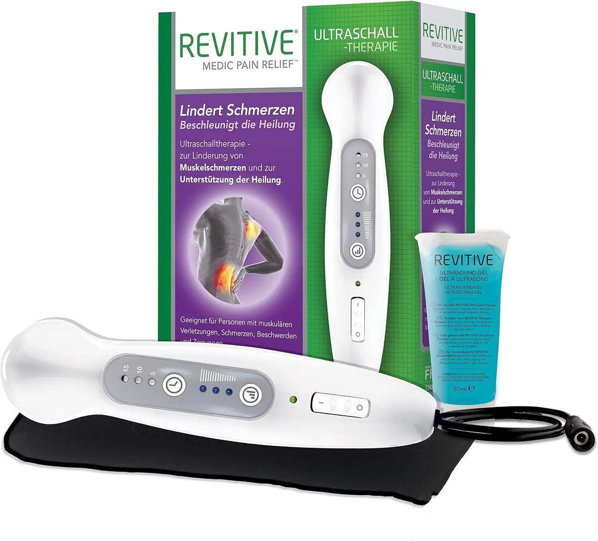 Revitive Appareil de thérapie à ultrason – vert/gris/bleu