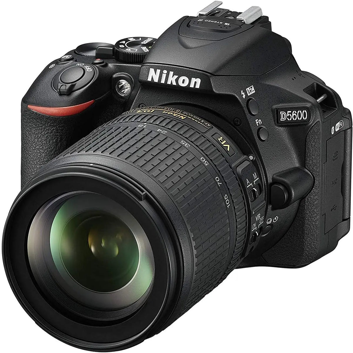 Nikon d5600 Appareil Photo Reflex numérique Noir [Nital Card: 4 Ans de Garantie] – 8 Go