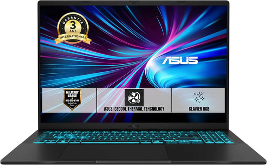 ASUS V16 pour le jeu V3607VM-RP036W 16 Pouces WUXGA 144Hz PC portable Intel Core 7 240H up to 5.2 GHz – NVIDIA GeForce RTX 5060, 144 Hz / 5,2 GHz