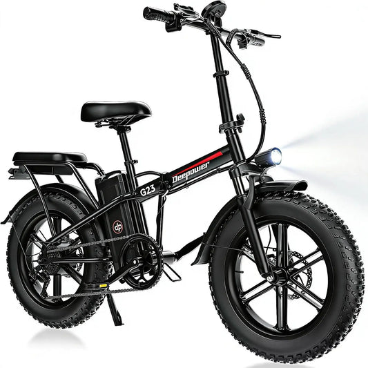 DEEPOWER G23 Vélo Électrique – 35 Ah / 25 Ah, noir