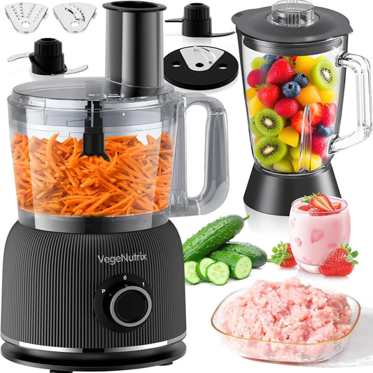 Robot de cuisine multifonction 1500 W – 2,5 l / 1,5 l, gris