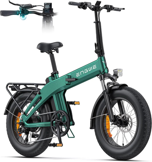 ENGWE E Bike Vélo Pliable – 13,5 Ah, gris/noir