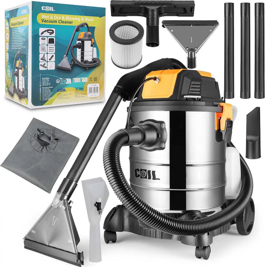 COIL Aspirateur Eau et poussière 4 – 1300 W, 5 l / 25 l, gris